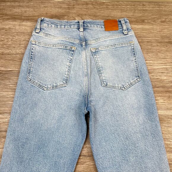 Anine Bing High Waisted Light-Wash Denim Straight Leg Jeans (Sz 27) - Picture 4 of 12